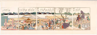 Modern Reproduction of: Both Banks of the Sumida River in One View, Part 3