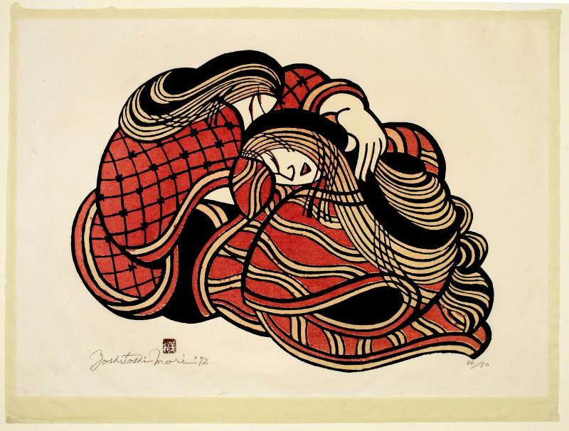 Two Women with Long Hair Sleeping Together