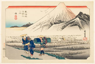 Modern Reproduction of: Mount Fuji in the Morning from Hara