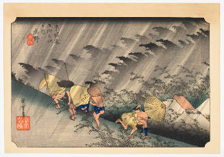 Modern Reproduction of: Driving Rain at Shōno