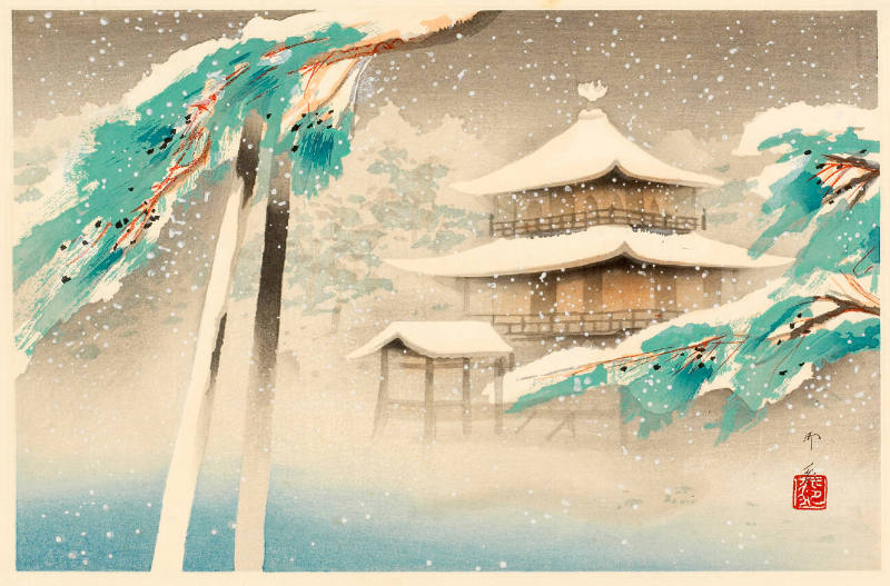 Kinkaku-ji in Snow