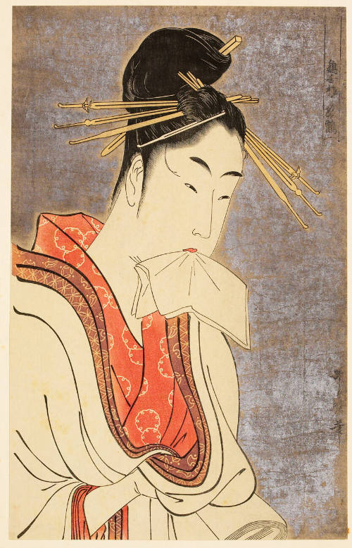 Modern Reproduction of: The Courtesan Hinazuru of the Keizetsu Brothel