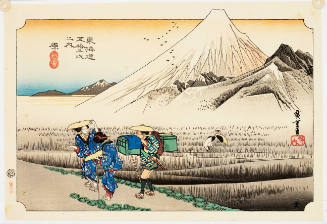 Modern Reproduction of: Hara: Mount Fuji in the Morning