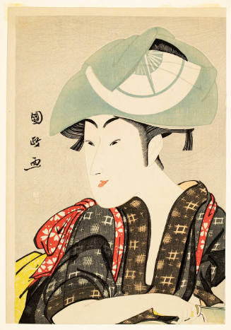 Modern Reproduction of: Kabuki Actor Iwai Kumesaburö I as Sakuramaru's Wife Yae