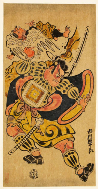 Modern Reproduction of: Kabuki Actor Ichikawa Danjürö as Benkei