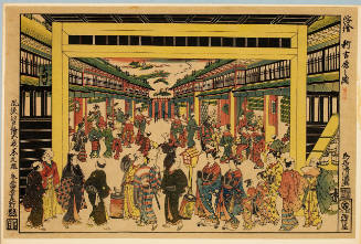 Modern Reproduction of: Perspective Picture of the New Yoshiwara