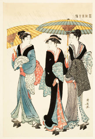 Modern Reproduction of: Three Women in the Rain