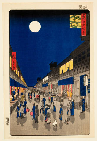 Modern Reproduction of: Night View of Saruwaka-machi