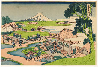 Modern Reproduction of: Fuji from the Katakura Tea Fields in Suruga