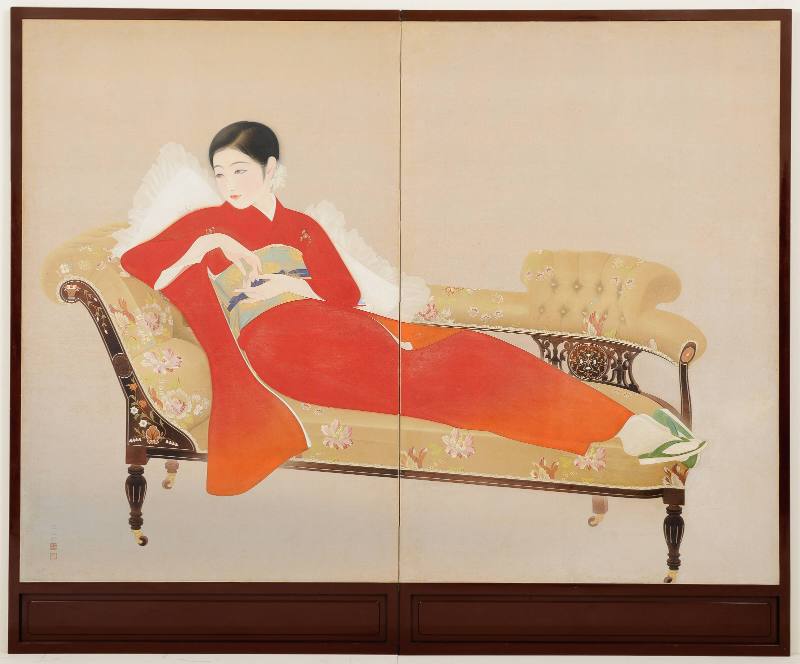 Takako Irie on Couch