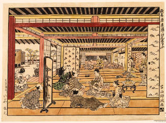 Modern Reproduction of: Ken Sumö in the Meeting Room of Shin Yoshiwara