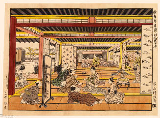 Modern Reproduction of: Ken Sumö in the Meeting Room of Shin Yoshiwara