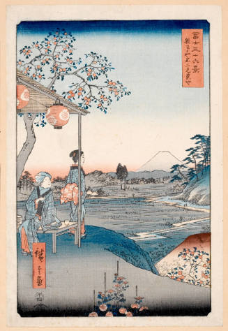 The Teahouse with the View of Mt. Fuji at Zöshigaya