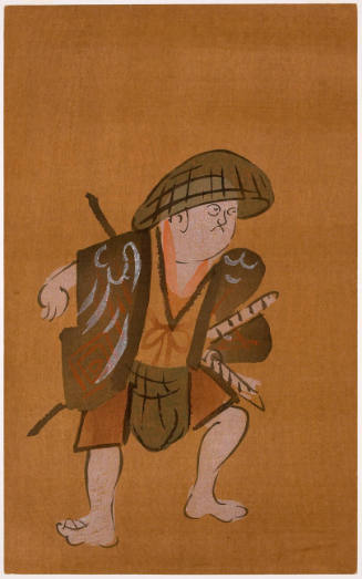 Ichikawa Danjūrō as Soga no Gorō Disguised as a Komusō in "Fuwa"