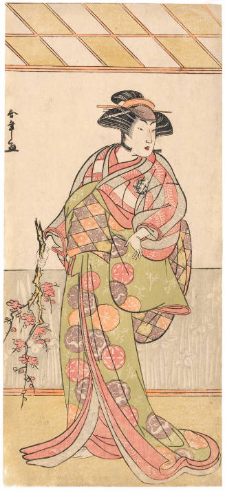 Nakamura Rikö I as Kikuchi Hyögo’s Wife Michishio Disguised as Another Shirabyöshi