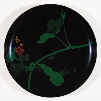 Five Painted Lacquer Plates