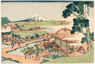 Modern Reproduction of: Fuji from the Tea Plantation of Katakura in Suruga Province
