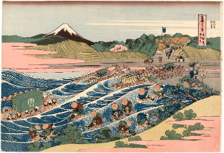 Modern Reproduction of: Fuji at Kanaya on the Tōkaidō