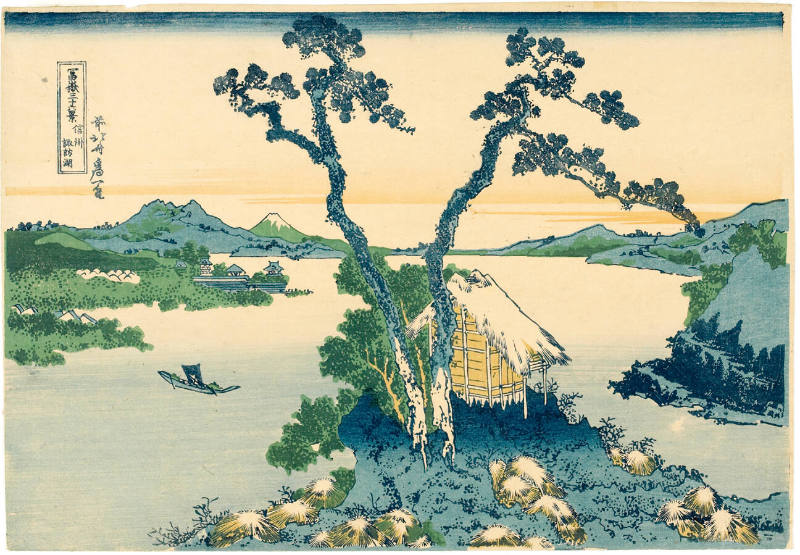 Modern Reproduction of: Lake Suwa in Shinshū