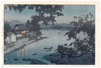 Evening on the River, Chikugogawa - Hita