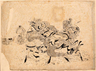 Sketch of Warriors in Battle