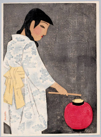 No. 4 (Girl with Red Lantern and Yellow Obi)
