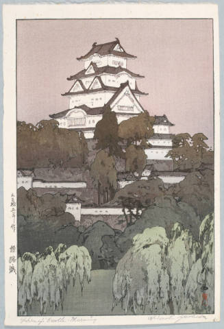 Himeji Castle in the Morning (Later printing by Toshi Yoshida)