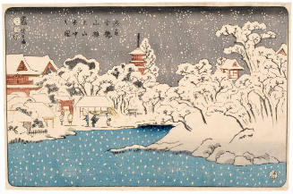 Snow Scene of Bentenyama at Asakusa Kinryüzan Temple