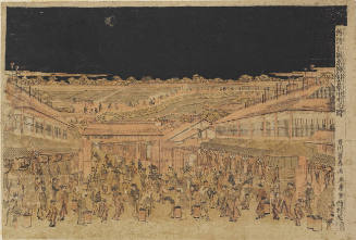 Scenes of Japan – Illustration of the Nakanochō in Shin-Yoshiwara