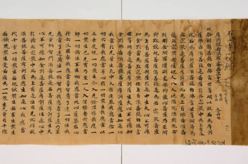 Calligraphy: Mahâprajñâparamitâ sûtra