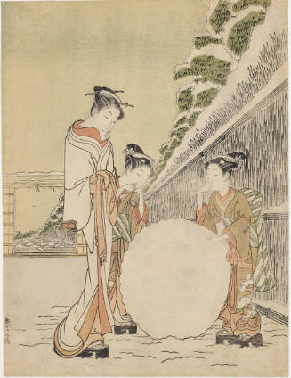 Three Women Making Snow Ball