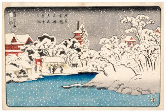 Snow Scene of Bentenyama at Asakusa Kinryüzan Temple