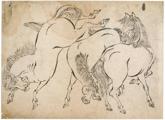Three Rollicking Horses