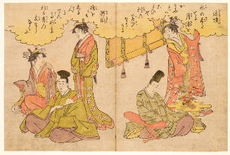 Minamoto no Shitagö and Fujiwara no Okikaze