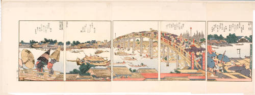 Modern Reproduction of: Both Banks of the Sumida River in One View, Part 4