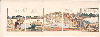 Modern Reproduction of: Both Banks of the Sumida River in One View, Part 4