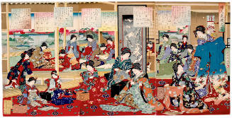 The Picture of Women Sewing