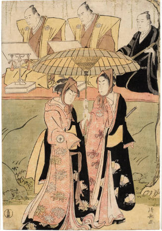 Iwai Hanshirö IV as Oume and Segawa Kikunojö III as Kumenosuke