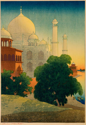 Taj-Mahal. Sunset.