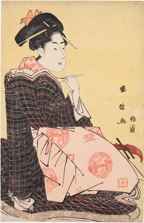 Geisha with Shamisen