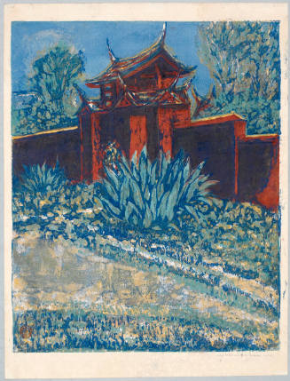 Side Gate of Confucian temple in Formosa