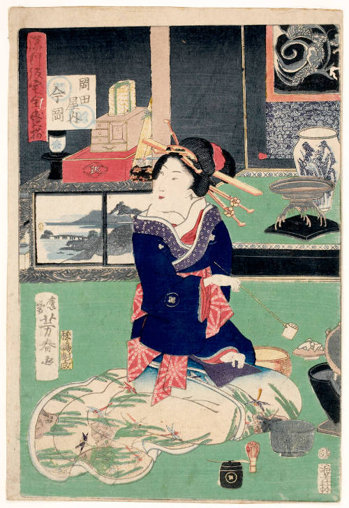 The Courtesan Imaoka of the Okadaya Brothel