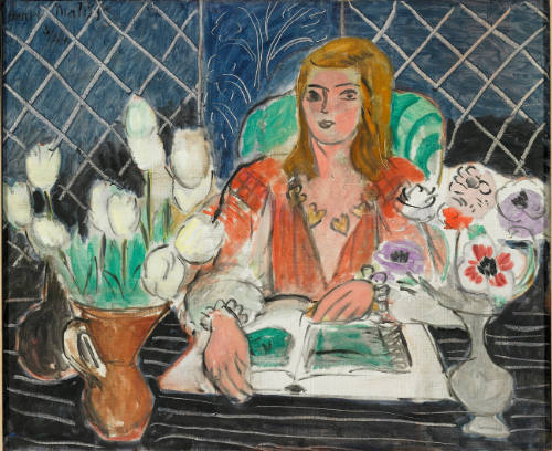 Annelies, White Tulips, and Anemones