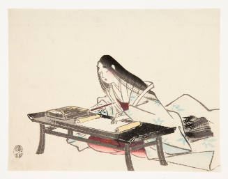 Murasaki at Her Writing Desk