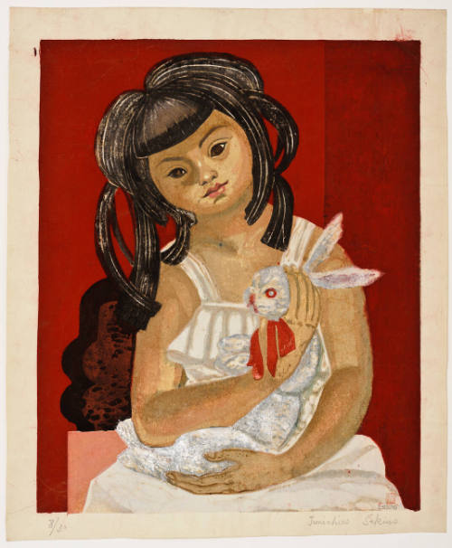 Girl with rabbit