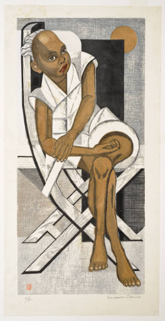 Black Boy Seated on A Chair