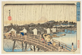 Nihonbashi Bridge in a Rain Shower