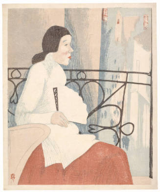 Woman on Balcony