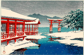 Miyajima Shrine in Snow
