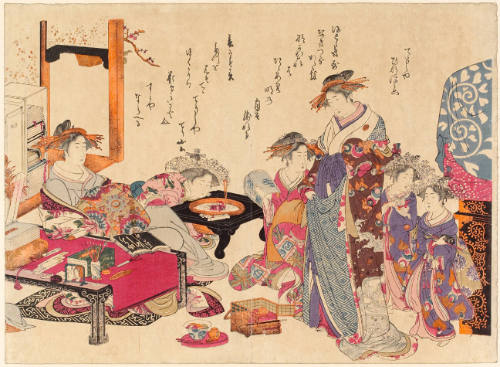 Courtesans Hinazuru and Chozan of the Chojiya Brothel